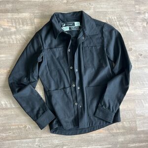 Wool Button Up Shirt Jacket